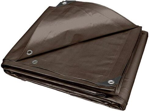 30'x40' Ft Heavy Duty Tarp, 10 Mil Thick, Waterproof, Tear & Fade Resistant, High Durability, UV Treated, Grommets Every 36 Inches. (Silver/Brown - Reversible) in Saudi Arabia