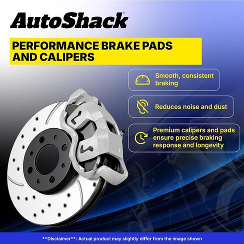 دوارات الفرامل الخلفية المحفورة والمشقوقة من AutoShack، ماسكات وسادات الفرامل السيراميكية | بديل لسيارة هوندا بايلوت 2003-2008 2001-2006 أكورا MDX 3.5L V6 AWD FWD | المغلفة الإلكترونية | طقم فرامل 8 قطع | ShadowGuard in Saudi Arabia