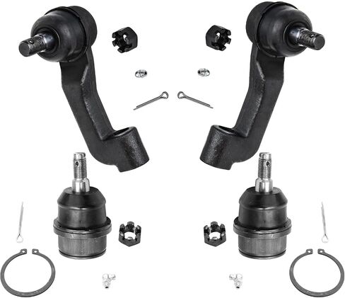 Detroit Axle - Front Tie Rods Ball Joints for 2008-2012 Jeep Liberty 2007-2011 Dodge Nitro 2 Outer Tie Rods 2 Lower Ball Joints 2009 2010 Replacement in Saudi Arabia