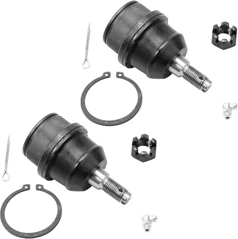 Detroit Axle - Front Tie Rods Ball Joints for 2008-2012 Jeep Liberty 2007-2011 Dodge Nitro 2 Outer Tie Rods 2 Lower Ball Joints 2009 2010 Replacement in Saudi Arabia