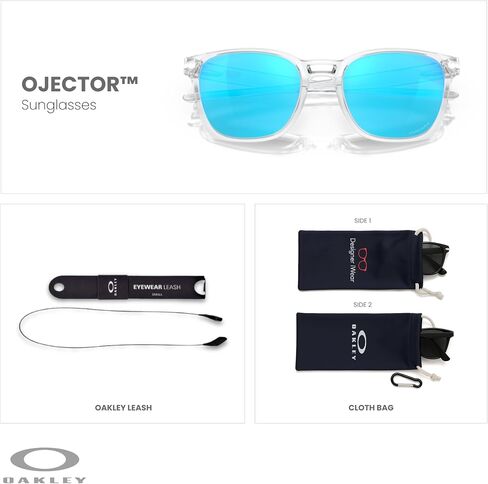 Oakley Ojector OO9018 Rectangle Sunglasses for Men + BUNDLE Accessory Leash + Designer iWear Kit in Saudi Arabia