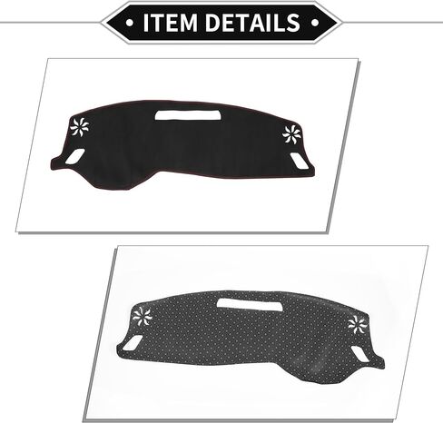 Dash Cover Compatible for Mitsubishi Outlander 2023, Non-Slip Suede Black Center Console Dashboard Cover Pad Carpet in Saudi Arabia