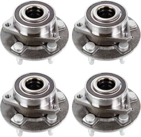 AutoShack Front & Rear Wheel Hub Bearing Assemblies with ABS | Replacement for 2012-2015 Chevrolet Camaro 2018-2019 Chevrolet Impala | 4-PC in Saudi Arabia