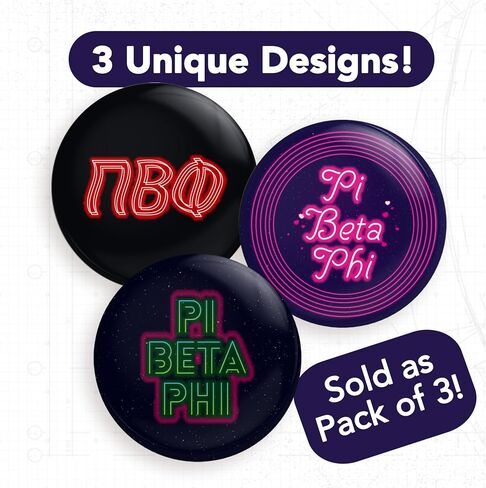 Desert Cactus Pi Beta Phi Buttons Pin Sorority 3 Pieces of Variety Back Badge 2.25-inch in Saudi Arabia