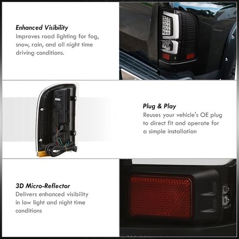 AJP الموزعين LED DRL بار الخلفية الفرامل الذيل أضواء وقف مصابيح الإسكان الجمعية اليسار اليمين متوافق/استبدال لسيلفرادو 1500 2500 3500 2007 2008 2009 2010 2011 2012 2013 07 08 09 10 11 12 13 in Kuwait