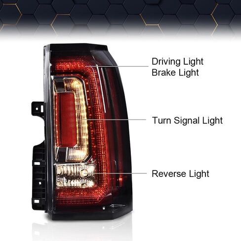 PIT66 LED Tail Lights Rear Light Lamp Assembly Compatible with GMC Yukon,Yukon XL 2019 2020/Compatible with GMC Yukon,Yukon XL 2015 2016 2017 2018 (submodel: Denali, SLE, SLT) Passenger Side in Saudi Arabia