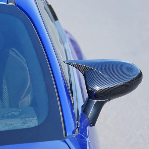 أغطية أغطية مرايا الرؤية الخلفية للباب FREEMOTOR802، متوافقة مع 2022-2025 Subaru BRZ & Toyota GR86، JDM Style طباعة ألياف الكربون بلاستيك ABS 2 قطعة واقيات المرايا الجانبية للسائق والراكب in Kuwait