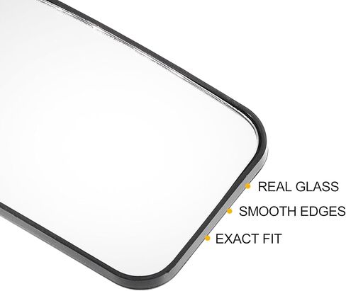X AUTOHAUX Car Rearview Left Driver Side Lower Part Mirror Glass Replacement W/Backing Plate Non-heated White Glass for Nissan Titan 2004-2015 in Saudi Arabia