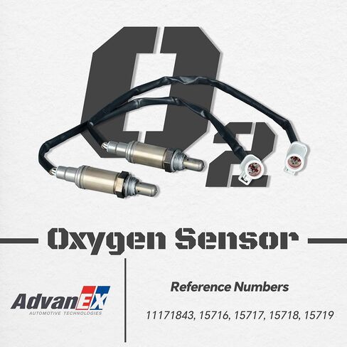 15716 15717 O2 Oxygen Sensor Upstream Downstream Compatible with Ford E-150/E-250/F-150 Ranger Crown Victoria, Mercury Grand Marquis, Lincoln Town Car, Mazda B2300, Replaces 15718 15719 2PCS in Saudi Arabia