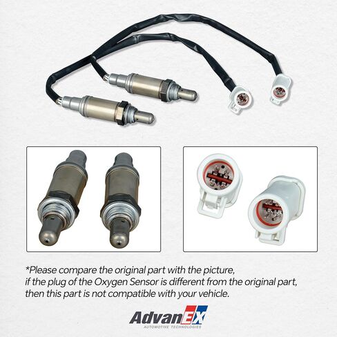 15716 15717 O2 Oxygen Sensor Upstream Downstream Compatible with Ford E-150/E-250/F-150 Ranger Crown Victoria, Mercury Grand Marquis, Lincoln Town Car, Mazda B2300, Replaces 15718 15719 2PCS in Saudi Arabia