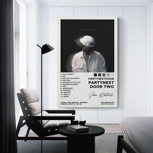 CJZCJZ PartyNextDoor Poster - Modern Music Poster for Living Room & Bedroom, 12 x 18 inches, Unframed, Glossy Finish in Saudi Arabia