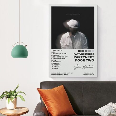CJZCJZ PartyNextDoor Poster - Modern Music Poster for Living Room & Bedroom, 12 x 18 inches, Unframed, Glossy Finish in Saudi Arabia
