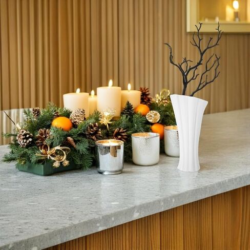 TEHAUX 4pcs Artificial Branches, Black Plastic Antler Shaped Tree Branch DIY Craft Twigs, Decorative Tree Stems for Vase Halloween Christmas Home Decor, Black 13.77 Inch in Saudi Arabia