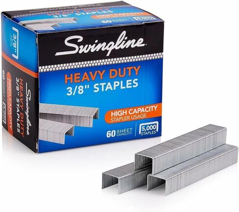 Swingline Staples ، الخدمة الثقيلة لأشعة سطح المكتب ، 1/2 بوصة ، 100/شريط ، 5000/صندوق (79392) in Kuwait