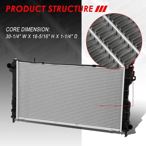 Auto Dynasty Radiator Compatible with 01-04 Chrysler Voyager Dodge Caravan 2.4L AT, DPI 2312 Factory Style 1-Row Cooling Radiator, Aluminum Core in Saudi Arabia
