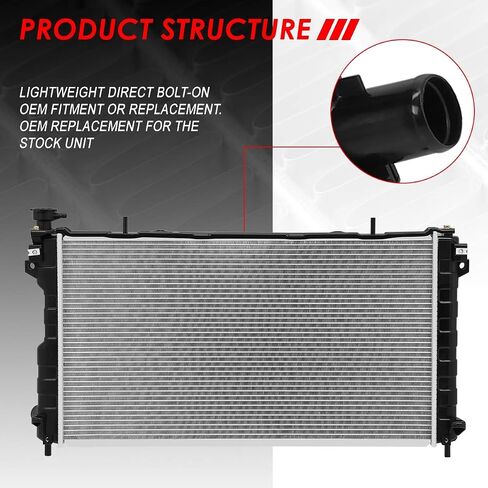 Auto Dynasty Radiator Compatible with 01-04 Chrysler Voyager Dodge Caravan 2.4L AT, DPI 2312 Factory Style 1-Row Cooling Radiator, Aluminum Core in Saudi Arabia