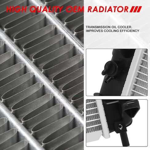 Auto Dynasty Radiator Compatible with 01-04 Chrysler Voyager Dodge Caravan 2.4L AT, DPI 2312 Factory Style 1-Row Cooling Radiator, Aluminum Core in Saudi Arabia