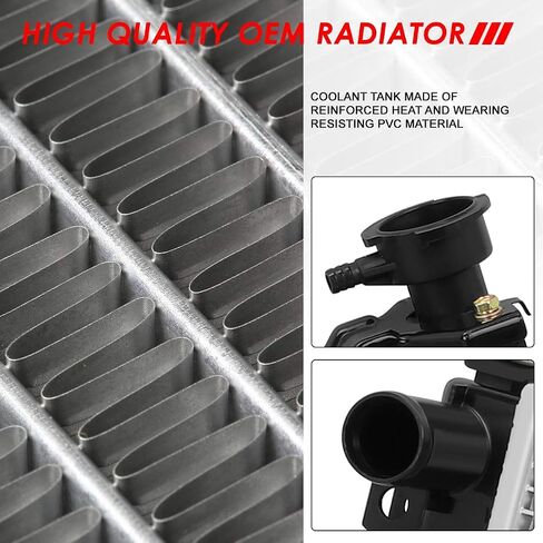 Auto Dynasty Radiator Compatible with 01-04 Chrysler Voyager Dodge Caravan 2.4L AT, DPI 2312 Factory Style 1-Row Cooling Radiator, Aluminum Core in Saudi Arabia