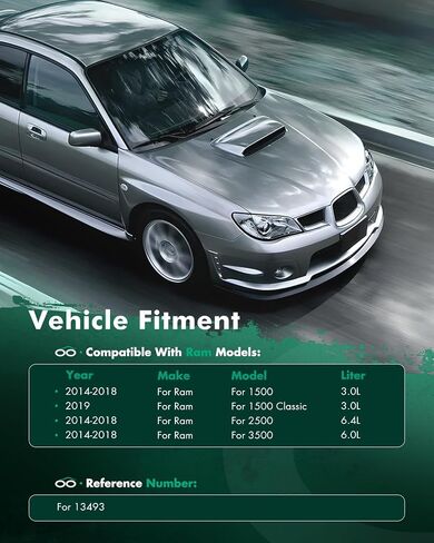 SCITOO 13493 المبرد مناسب 2014-2018 لـ Ram لـ 1500 3.0L 2019 لـ Ram لـ 1500 Classic 3.0L 2014-2018 لـ Ram لـ 2500 6.4L 2014-2018 لـ Ram لـ 3500 6.4L in Saudi Arabia