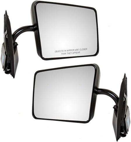 Manual Mirror for 1983-1994 S10 Blazer Match Black Below Eyeline Manual Fold for 1982-1993 S10 for 1992-1994 Jimmy for 1983-1991 S15 Jimmy for 1982-1990 S15 for 1991-1993 Sonoma for 1991 Syclone Set in Saudi Arabia
