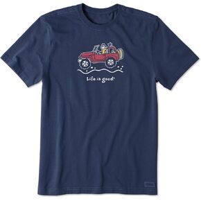 Life is Good Mens Crusher T-Shirts, Short Sleeve Cotton Crew Neck Graphic Tee Shirt, Off-Road Jake in Kuwait