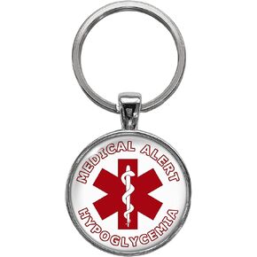 Hypoglycemia Medical Alert Keychain in Kuwait