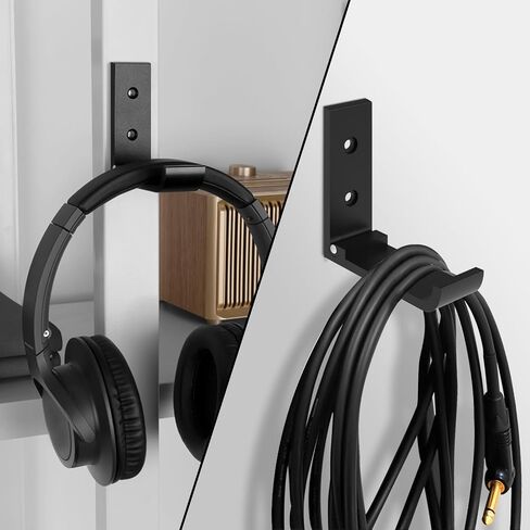 Foldable Space Aluminum Metal Hook, Guitar Wire Hook, Monitor Headphone Hook, Silver (Two Packs) in Kuwait