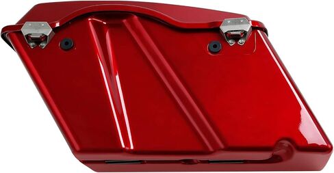 Hard Saddlebags Saddle bags W/Conversion Brackets for Harley Davidson 1984-2017 Softail Models FLST, FLSTC, FLSTF, FLSTN FLSTS models,Red in Saudi Arabia