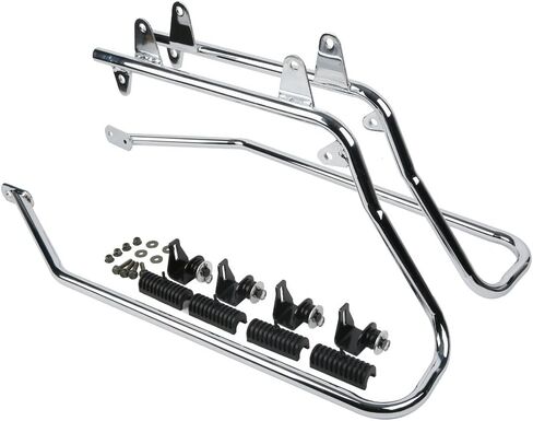 Hard Saddlebags Saddle bags W/Conversion Brackets for Harley Davidson 1984-2017 Softail Models FLST, FLSTC, FLSTF, FLSTN FLSTS models,Red in Saudi Arabia