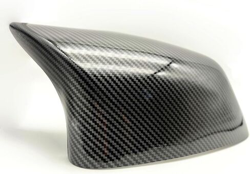 أغطية أغطية مرآة جانبية من AtticZone متوافقة مع BMW X5 F15، X6 F16، X3 F25، X4 F26 2014-2018، غطاء مرآة الرؤية الخلفية للباب بديل على شكل قرن، أسود لامع in Kuwait