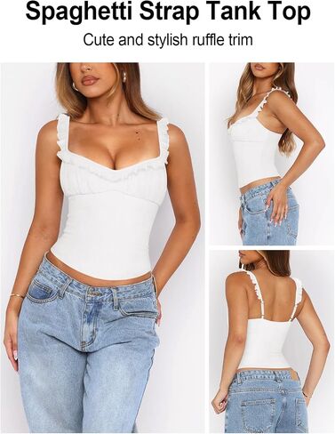 Women's Summer Square Neck Tank Top for Women Backless Going Out Ruched Beach Vacation Slim Fit Cute Sleeveess Crop Top in Saudi Arabia