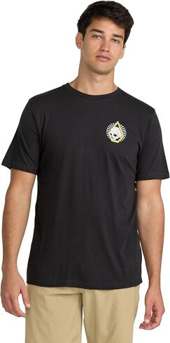 تي شيرت رجالي بأكمام قصيرة منقط منقط من Volcom - تي شيرت برقبة دائرية من مزيج القطن الناعم، خفيف الوزن وجيد التهوية in Saudi Arabia