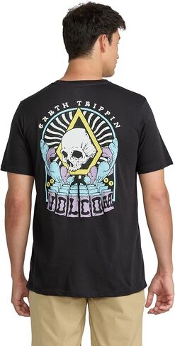 تي شيرت رجالي بأكمام قصيرة منقط منقط من Volcom - تي شيرت برقبة دائرية من مزيج القطن الناعم، خفيف الوزن وجيد التهوية in Saudi Arabia