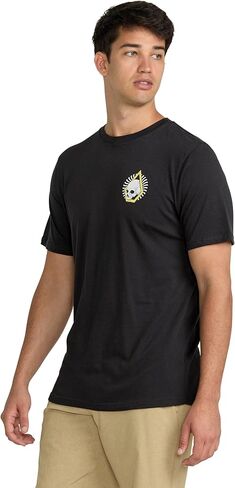 تي شيرت رجالي بأكمام قصيرة منقط منقط من Volcom - تي شيرت برقبة دائرية من مزيج القطن الناعم، خفيف الوزن وجيد التهوية in Saudi Arabia