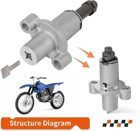 For Yamaha MOTO-4 200 225 250 YFM200 YFM225 YFM250 TTR225 TTR230 Cam Timing Chain & Tensioner Guide w/Gasket 2HT-12210-10-00 in Saudi Arabia