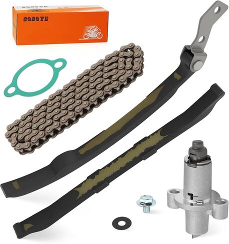 For Yamaha MOTO-4 200 225 250 YFM200 YFM225 YFM250 TTR225 TTR230 Cam Timing Chain & Tensioner Guide w/Gasket 2HT-12210-10-00 in Saudi Arabia