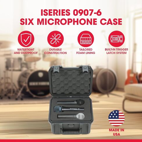 SKB 3i-1610-MC8 iSeries Case for up to 8 Microphones in Kuwait