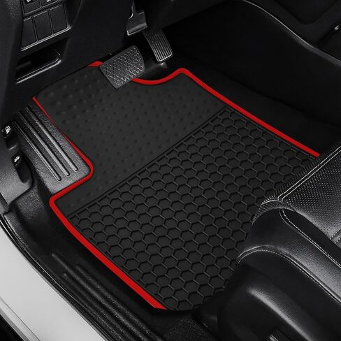 Car Floor Mat Custom Fit for Honda Pilot 2016-2022 All Black Rubber Auto Liner Mats All Weather Protection Odorless (No Elite Models) in Kuwait