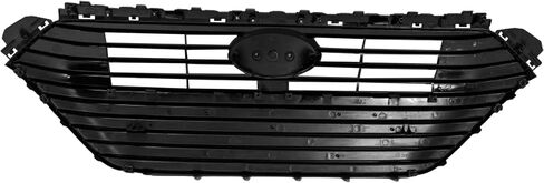 Garage-Pro Grille Assembly Compatible with Hyundai Ioniq 2017-2019 For Models Without Intelligent Cruise Control Painted Black Shell with Textured Black Insert Center CAPA HY1200222C in Saudi Arabia