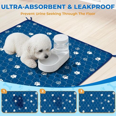منصات التبول القابلة للغسل القابلة للغسل للكلاب ، 2 حزمة كبيرة 36 ​​"x41" in Kuwait