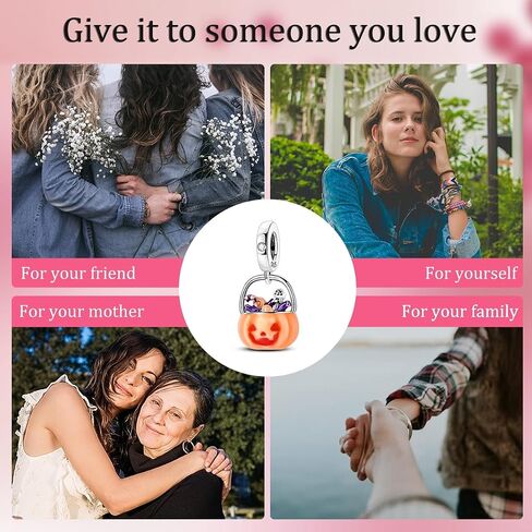 Parmuz Halloween Pumpkin Charms Ghost Black Cat Cross Charm Sterling Silver 925 Halloween Horror Beads for Bracelet/Necklace Jewelry for Women in Saudi Arabia