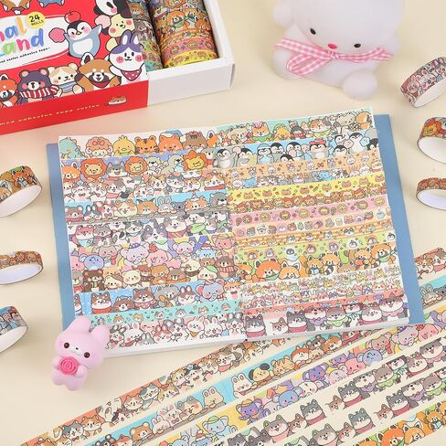 PAGEMORE 35 Rolls Washi Tape Set, Purple Dreamly Butterfly Decorative Tape, Scrapbook Supplies for Junk Journal, Scrapbooking Supplies Decor, DIY Craft Projects Materials for Girls and Women in Kuwait