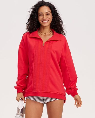 Gacaky Sweatshirt for Women Oversized Casual Open Neck Sweaters Hoodies Comfy Fall Pullover Tops Fashion Outfits Clothes in Kuwait