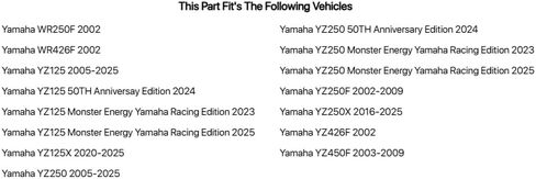 مفتاح قتل محرك تاسك متوافق مع Yamaha YZ250 2005-2025/YZ125 2005-2025/YZ450F 2003-2009/YZ250X 2016-2025 in Saudi Arabia