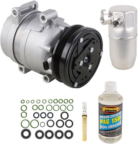 AC Compressor & A/C Kit For Chevy Corvette C5 2000 2001 2002 2003 2004 - Includes Drier, Expansion Valve, Oil & O-Rings - BuyAutoParts 60-81460RK NEW in Saudi Arabia