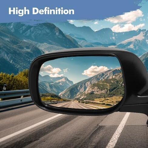 PM Auto Left Driver Side Mirror, Power Heated Paintable Manual Folding View Mirror Replacement For 2009-2013 Toyota Corolla in Saudi Arabia