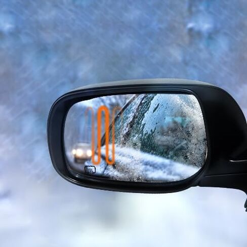 PM Auto Left Driver Side Mirror, Power Heated Paintable Manual Folding View Mirror Replacement For 2009-2013 Toyota Corolla in Saudi Arabia