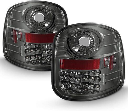 ACANII-For 1997-2003 Ford F150 Pickup Flareside عدسات مدخنة LED أضواء خلفية مصابيح الفرامل استبدال السائق والركاب in Saudi Arabia