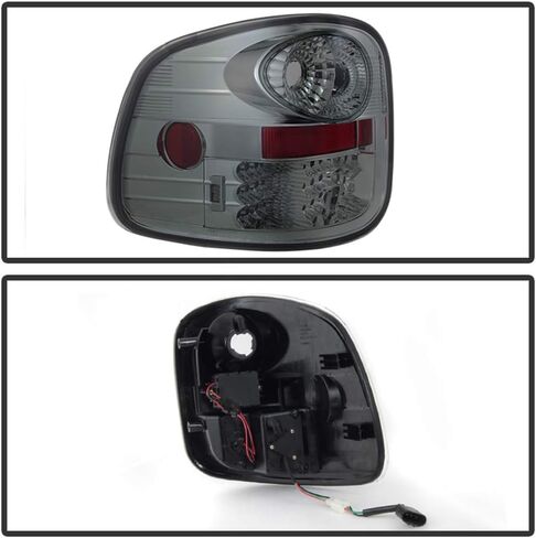 ACANII-For 1997-2003 Ford F150 Pickup Flareside عدسات مدخنة LED أضواء خلفية مصابيح الفرامل استبدال السائق والركاب in Saudi Arabia