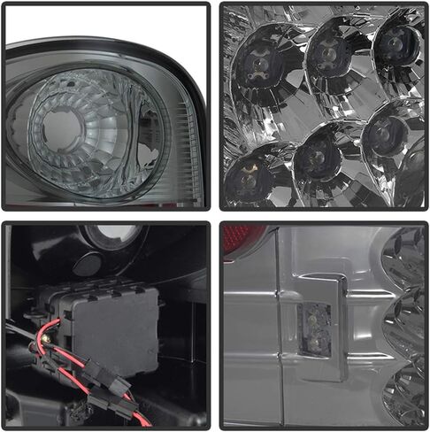 ACANII-For 1997-2003 Ford F150 Pickup Flareside عدسات مدخنة LED أضواء خلفية مصابيح الفرامل استبدال السائق والركاب in Saudi Arabia